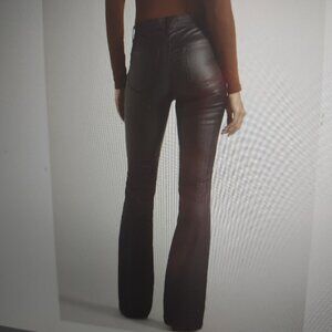 Sofia Vergara Melissa high rise flare coated denim black jeans NWOT - size 14